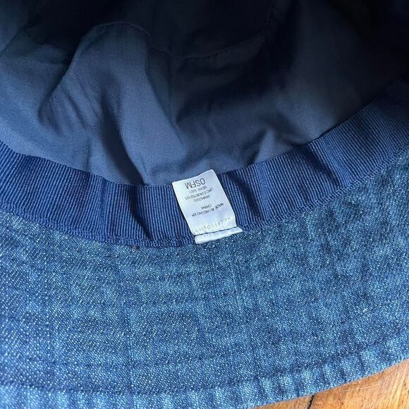 Denim Bucket Hat Y2K Women's Blue and Navy Vintage 90s - Picture 6 of 6